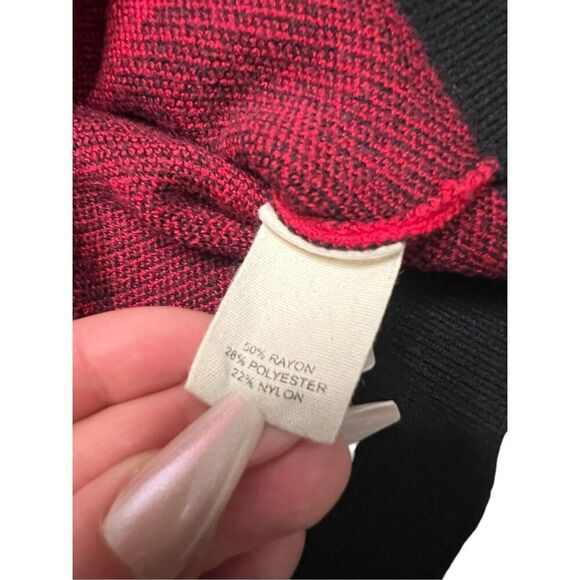 Marled Women’s XL Buffalo Plaid Cardigan Sweater Button Front - Picture 6 of 6